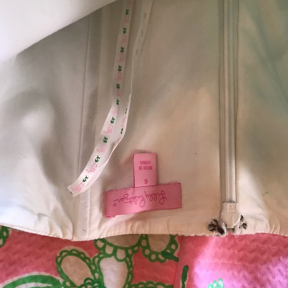 Lilly Pulitzer Pink&Green Dress Great Condition - Picture 7 of 8